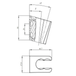 Держатель для лейки IDDIS 080MG00i53 , ЗОЛОТО матовое