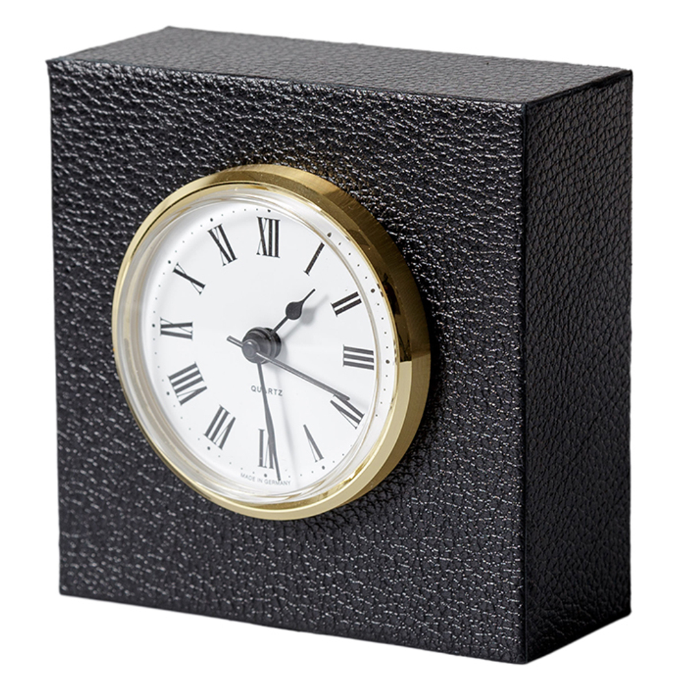 Часы настольные в футляре (натуральная кожа)
