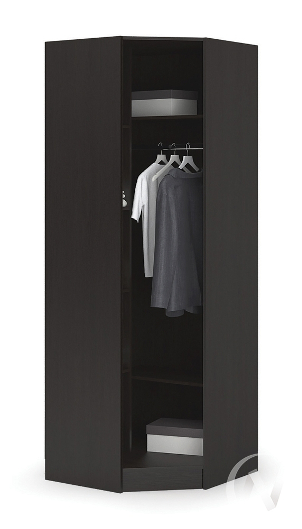 Шкаф угловой ШУ 601М Спальня Гармония (венге/белфорт)