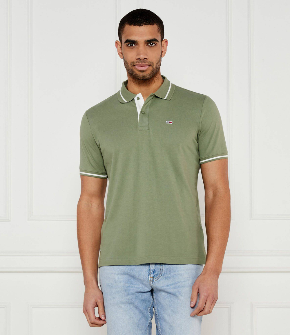Поло Tommy Jeans - зеленый(DM0DM20745)
