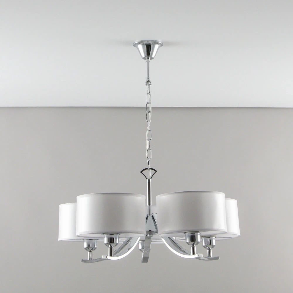 Citilux Эвита CL466150 Люстра подвесная с белыми абажурами