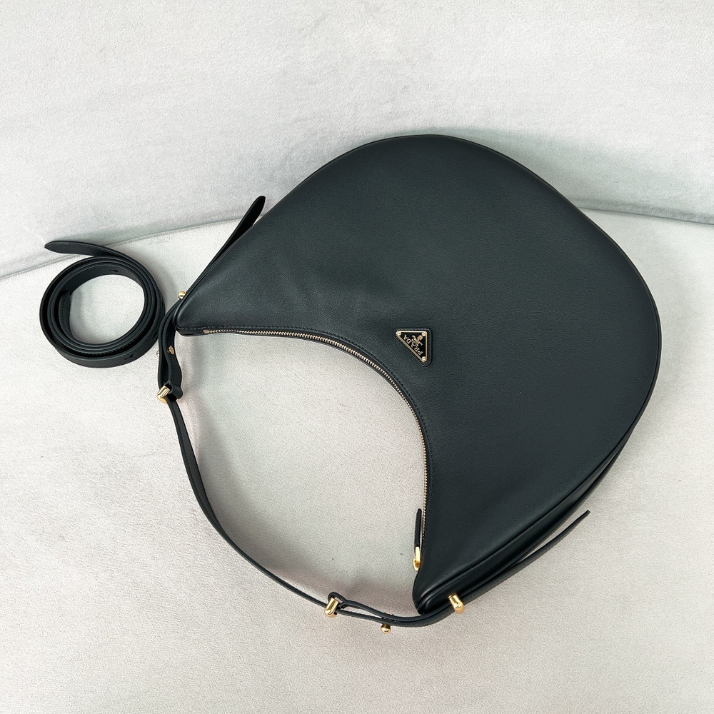 Prada Arque Large Leather Shoulder Bag 39 cm