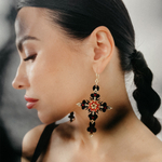Кресты / Cross of baroque, earrings, Pt