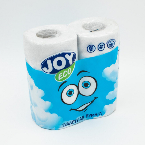 Бумага туалетная Эко Джой/Лама 2слоя 4шт/уп