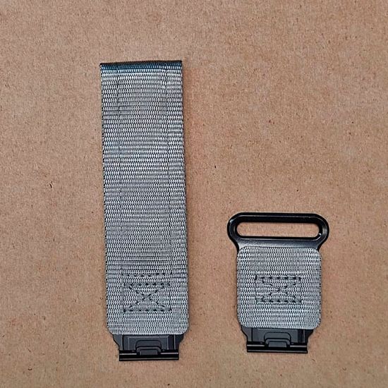 Нейлоновый ремешок Hemsut Rugged 22 мм для Garmin Fenix 7 6 5, Epix Gen 2 47mm, MARQ, Instinct, Forerunner (Серый)