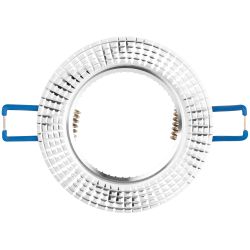 Встраиваемый светильник алюминиевый ЭРА KL32 AL/SL/1 MR16 12V 50W серебро | Алюминиевые встраиваемые светильники