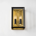 713627 Бра REGOLO 2х40W E14 ЧЕРНЫЙ МАТОВЫЙ/ЗОЛОТО