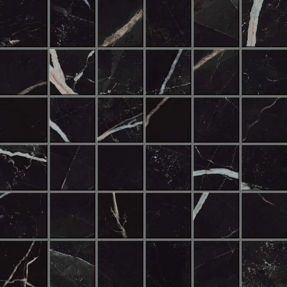 Atlas Concorde Russia Empire Calacatta Black Mosaic 30x30