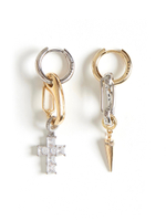 Серьги "Thorn" Cross с цирконами