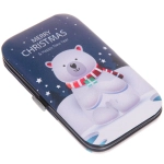 Набор для маникюра в футляре 6 предметов «New Bon Salon - Медвежонок Вайт»,11*6,5см