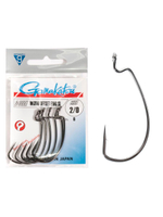 Крючки офсетные Gamakatsu Worm OFFSET EWG SL HOOKS BLACK размер 3/0 (упк.5шт.)
