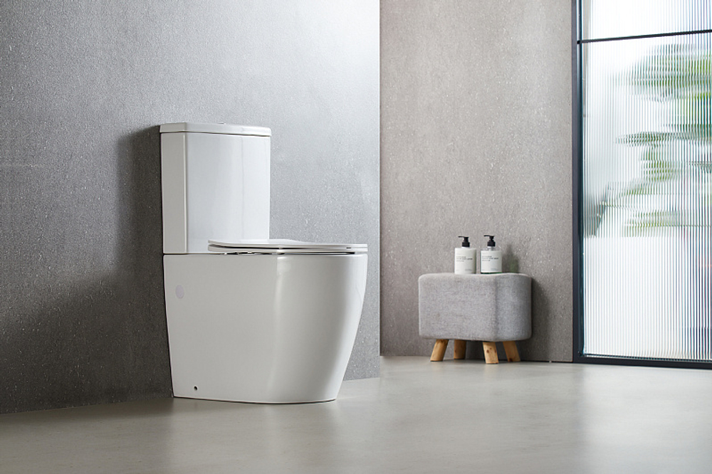 Унитаз напольный Azario LUMA TORNADO FLUSHING 364х600х830 безободковый, слив "Скрытое Торнадо", с быстросъемным сиденьем микролифт (AZ-1253ST)