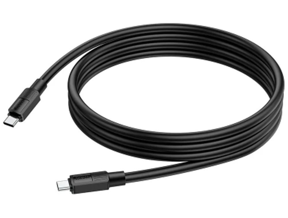Кабель Hoco X84 60W (Type-C) на (Type-C) 100см силиконовый (черный)