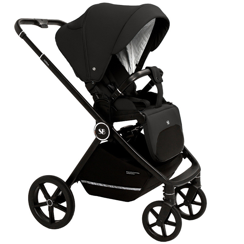 Детская коляска Sweet Baby Cupola New 3 в 1 Moon Black