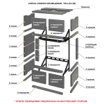 Камин ASTON 700 L «PILLAU» Н-1280 Талькохлорит
