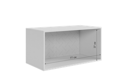 "Зефир" Антресоль двухдверная 118.01 (Белое дерево/Серый (эмаль))