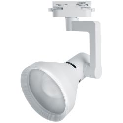 Трековый светильник однофазный ЭРА TR78-E27 WH под лампу E27 белый | Однофазные светильники под лампу