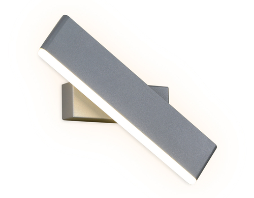 Настенный поворотный светодиодный светильник с выключателем FW428 SGR серый песок LED 4200K 5W 300*70*40