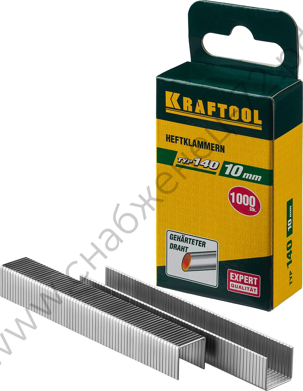 KRAFTOOL тип 140 (G/11/57) 10 мм, 1000 мм, калибр 20GA, скобы для степлера (31680-10)