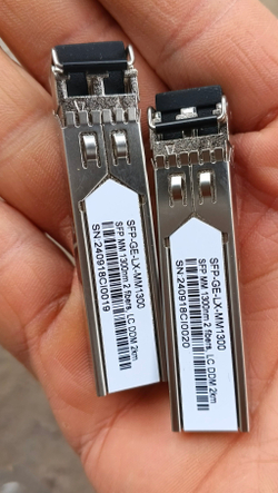 Трансивер SFP, 1,25Gb/s, 1300нм, ММ волокно, 2х волоконный, дальность 2км, LC duplex