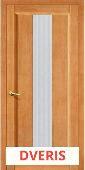 Межкомнатная дверь из массива сосны Вега-18 ПО (Светлый орех)
