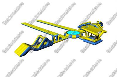 Коммерческий аквапарк на воде «Водный мир» 36×28×3 м