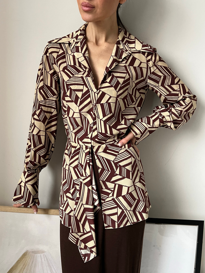 Шелковая блузка Chloe, XS