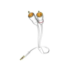 Inakustik Star MP3 Audio Cable, 3.5 Phone 2RCA 0.5 m