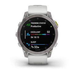 Умные часы Garmin Epix (Gen 2) Sapphire титановый белый