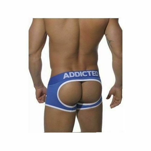Мужские трусы джоки боксеры синие Seobean Addicted Blue
