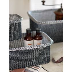 Набор из 4-х корзин для хранения Sustainable collection, черный