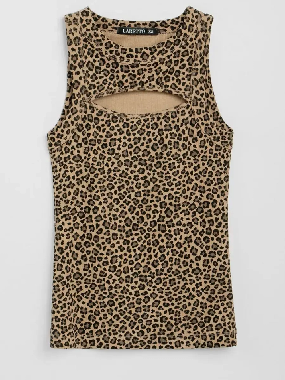 Майка летняя в рубчик с вырезом