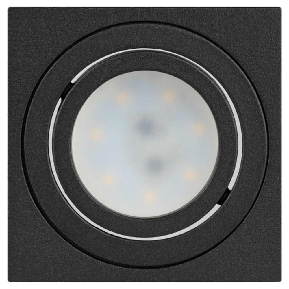 Светильник накладной ЭРА OL22 BK под лампу MR16 GU10 поворотный черный | Накладные светильники