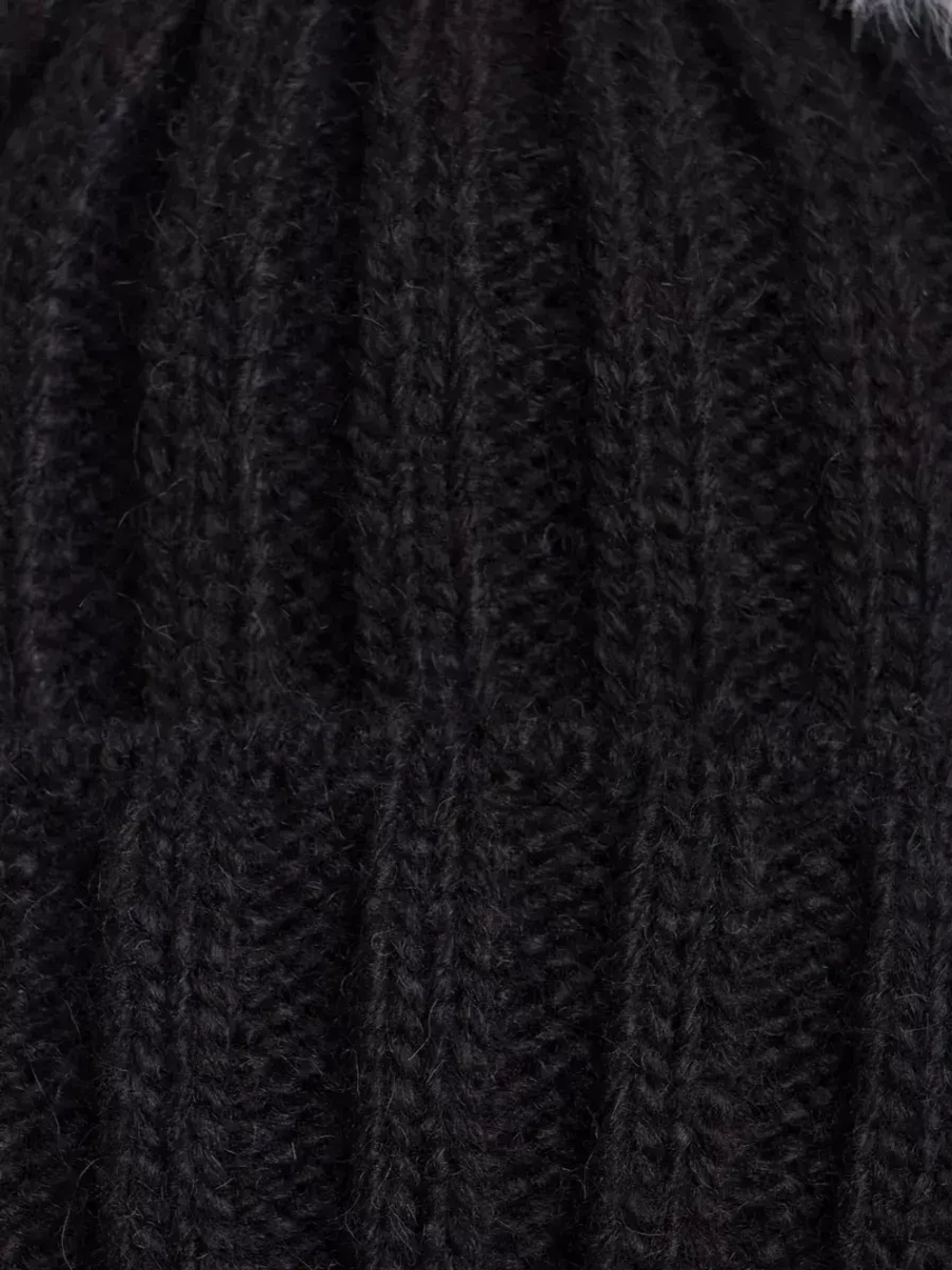 Шапка детская зимняя с помпонами и снуд