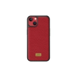 Чехол-накладка Keephone FengShang Series для iPhone 14 Plus искусственная кожа (красный)