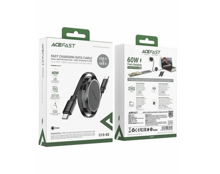 Кабель TypeC - TypeC ACEFAST C13-03 (черный) 1.2м