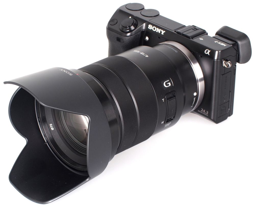 Объектив Sony 18-105mm f/4 G OSS PZ E (SELP18105G), чёрный