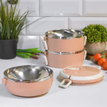 Ланч-бокс 3 отделения 2,1л нерж, пластик