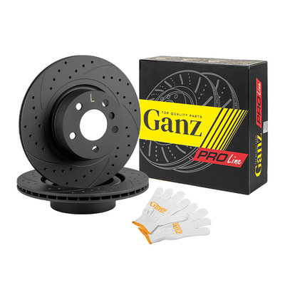 Диск тормозной задний перфорированный PRO-Line с покрытием (компл.2 шт) BMW X3 (F25) GANZ GIJ10140S