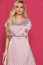 Платье "Кейтлин" (пыльная роза/горох) П8639 LT Collection