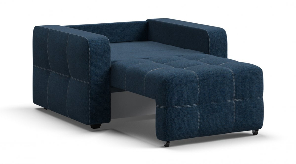 Кресло-кровать Денди Рогожка Мальмо синий