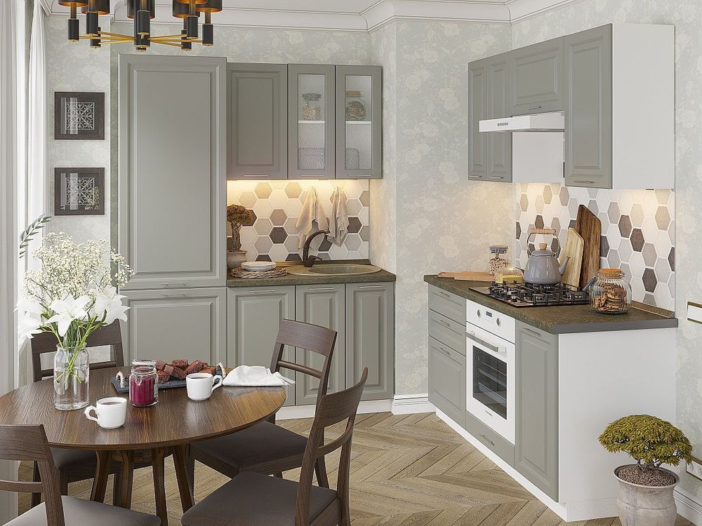 Фартук для кухни «Монохромные соты» ХДФ (3 мм)