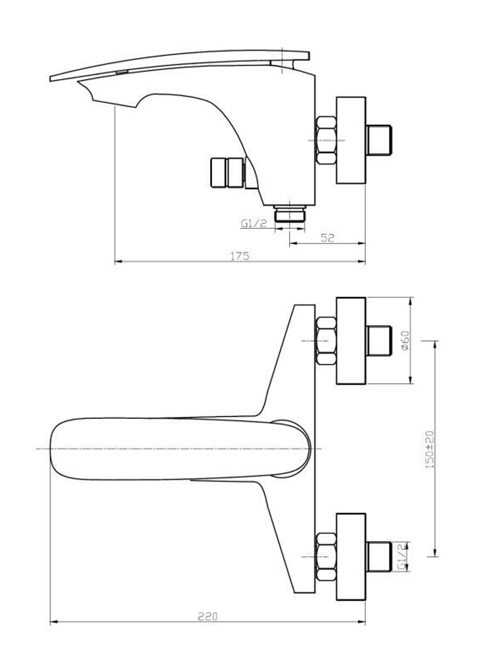 Смеситель для ванны однорычажный WeltWasser  WW MX  ESSEN 603 WT 4665293456239 Хром-белый  С изливом