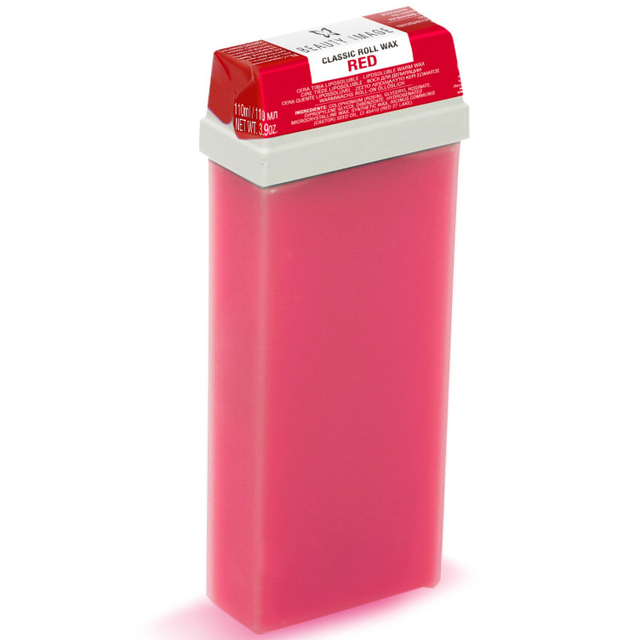 Кассета с воском и роликом - Красный с геранью