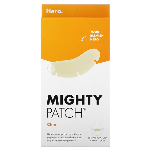 Hero Cosmetics, Mighty Patch®, подбородок, 10 гидроколлоидных патчей