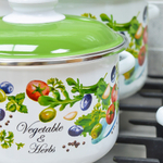 Набор кастрюль "Овощи и травы" №19