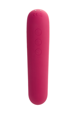 Вакуум-волновой бесконтактный стимулятор клитора Satisfyer Dual Love, силикон, красный, 16 см.