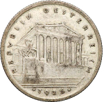 Austria, 1 Schilling, 1925 – Vienna Parliament Building, XF