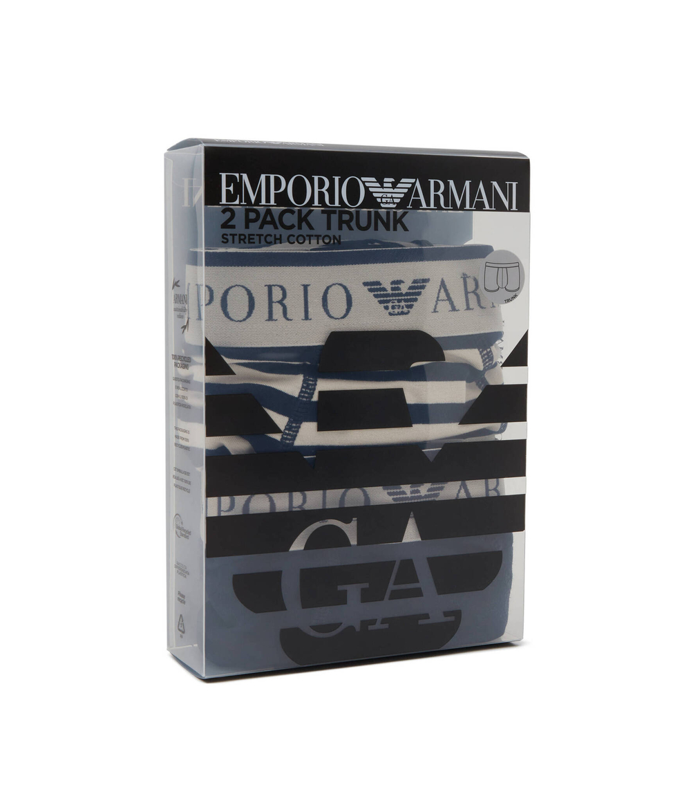 Трусики-боксеры 2шт. Emporio Armani - темно-синий(111210 4R542)