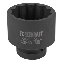 Головка ударная 1'', 60мм (12гр.) FORCEKRAFT FK-48860
